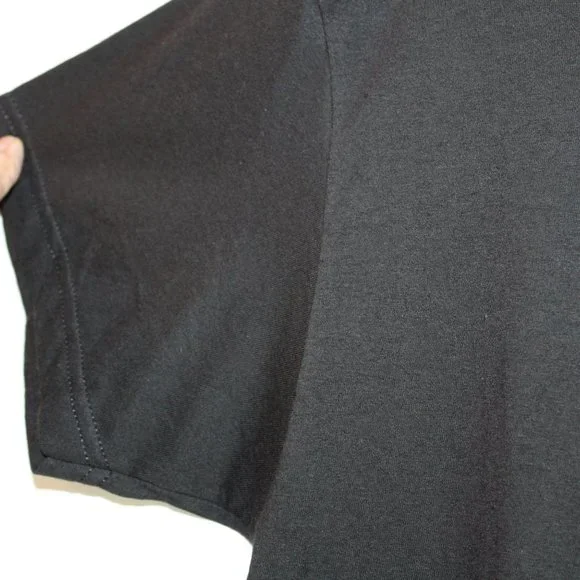 Bowery Supply CO Black T-Shirt Skeleton Peace Sign Size M - Picture 2 of 5